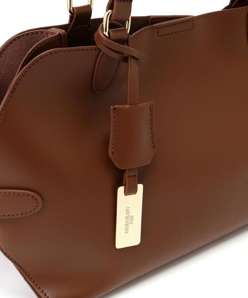 NATURAL BEAUTY BASIC(ナチュラルビューティーベーシック)の「◇ロングハンドルクラムトートバッグ(トートバッグ・レディース・キャメル/ブラック・フリ-)」の10枚目の写真