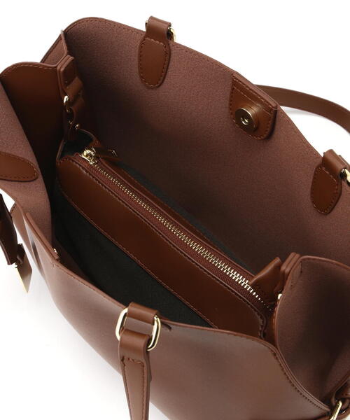 NATURAL BEAUTY BASIC(ナチュラルビューティーベーシック)の「◇ロングハンドルクラムトートバッグ(トートバッグ・レディース・キャメル/ブラック・フリ-)」の13枚目の写真