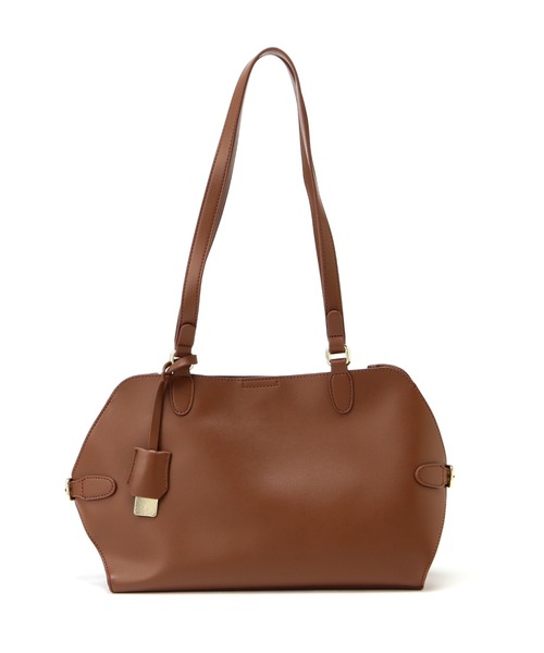 NATURAL BEAUTY BASIC(ナチュラルビューティーベーシック)の「◇ロングハンドルクラムトートバッグ(トートバッグ・レディース・キャメル/ブラック・フリ-)」の4枚目の写真