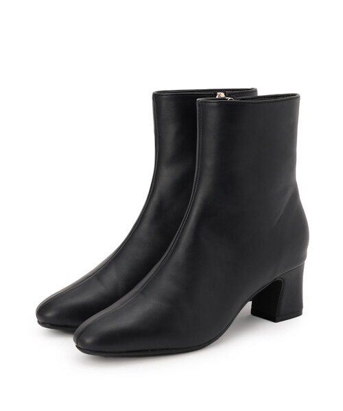 grove(グローブ)の「アーモンドトゥヒールブーツ(ブーツ・レディース・ブラック/ベージュ/ダークブラウン・M/L/S)」の2枚目の写真