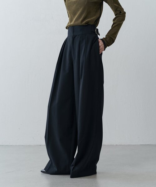 LEMAY ルメイ　韓国　ブラック ワイドパンツ ベルト付き　スラックス LEMAY ルメイ 韓国 ブラック ワイドパンツ ベルト付き スラックス