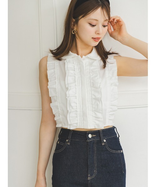 SNIDEL（スナイデル）の「【STYLEUPPANTS】ハイウエストフレア（その他パンツ・レディース・ブルー/ブラウン/インディゴブルー/ブラック・0/1/2）」の9枚目の写真