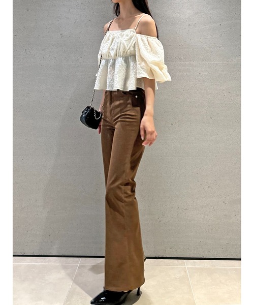 SNIDEL【STYLEUPPANTS】ハイウエストフレア SNIDEL｜【STYLEUPPANTS】ハイウエストフレア | Rakuten Fashion