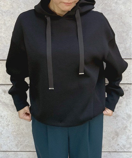 JENNE(ジェンヌ)の「日本製リラックスフーディー(その他トップス・レディース・グレー/アイボリー/ブラック/ネイビー・SMALL/MEDIUM/LARGE)」の6枚目の写真