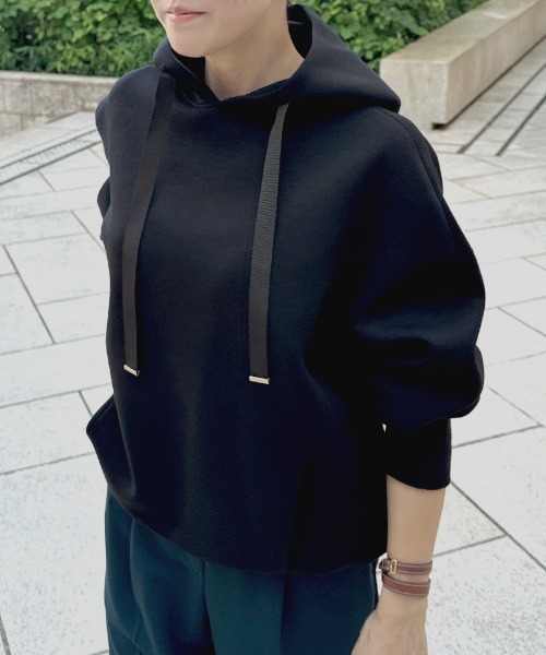 JENNE(ジェンヌ)の「日本製リラックスフーディー(その他トップス・レディース・グレー/アイボリー/ブラック/ネイビー・SMALL/MEDIUM/LARGE)」の13枚目の写真