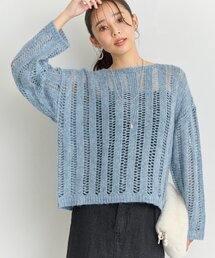 un dix cors（アンディコール）の「《上品なリラックス感》ラメリリヤーン針抜きニット（ニット/セーター）」