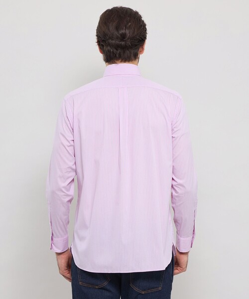 MACKINTOSH LONDON（マッキントッシュ ロンドン）の「ストレッチタイプライターストライプボタンダウンシャツ（シャツ/ブラウス・メンズ・パープル/オレンジ/グレー系その他・XL/L/M）」の9枚目の写真