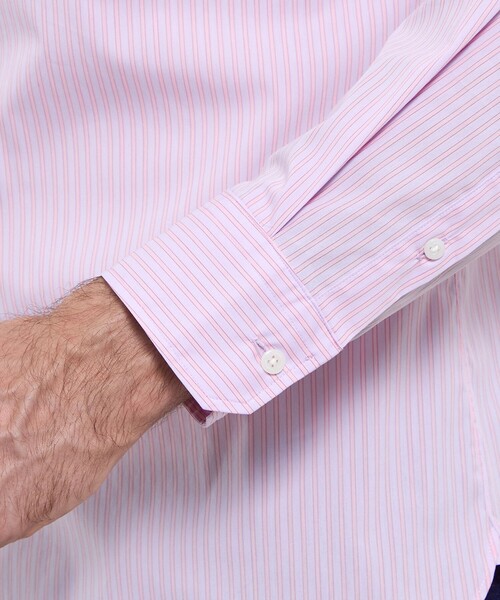 MACKINTOSH LONDON（マッキントッシュ ロンドン）の「ストレッチタイプライターストライプボタンダウンシャツ（シャツ/ブラウス・メンズ・パープル/オレンジ/グレー系その他・XL/L/M）」の11枚目の写真