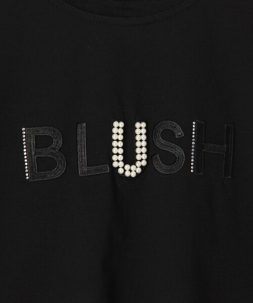MICO COULIER(ミコクリエ)の「BLUSHパール+ラインストーン チュールネックラインTシャツ(Tシャツ/カットソー・レディース・チャコールグレー/ブラック/モカ・38)」の17枚目の写真