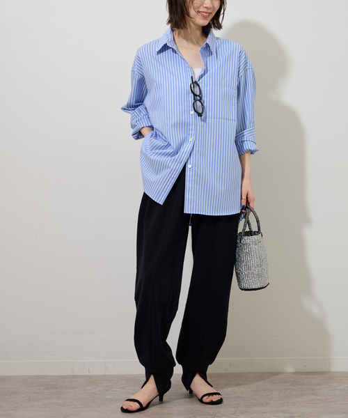 JOURNAL STANDARD relume(ジャーナルスタンダード レリューム)の「《追加》オーバーサイズオックスフォードシャツ(シャツ/ブラウス・レディース・ライトブルー/ブルー/ピンク系その他・FREE)」の5枚目の写真