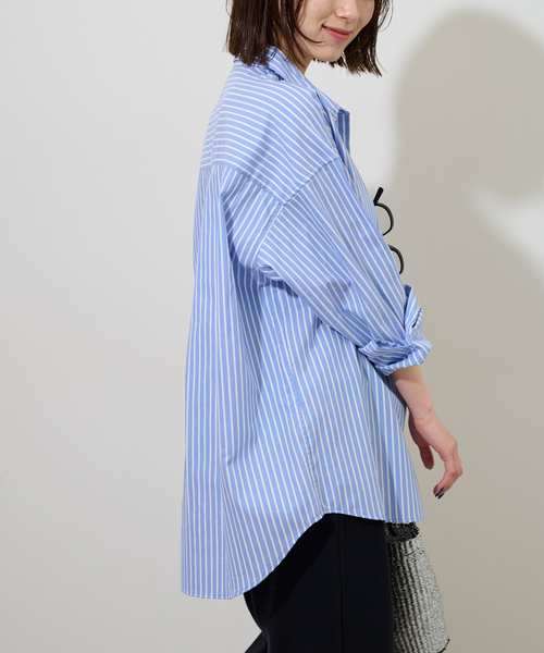 JOURNAL STANDARD relume(ジャーナルスタンダード レリューム)の「《追加》オーバーサイズオックスフォードシャツ(シャツ/ブラウス・レディース・ライトブルー/ブルー/ピンク系その他・FREE)」の10枚目の写真