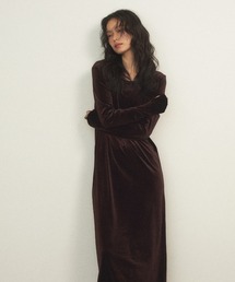 Shelly island（シェリーアイランド）の「ベロアロングワンピース（ワンピース）」