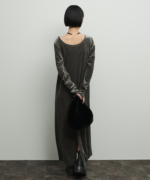 tricot COMME des GARÇONS⭐︎ベロア×シースルーロングワンピ tricot COMME des GARÇONS⭐︎ベロア×シースルーロングワンピ