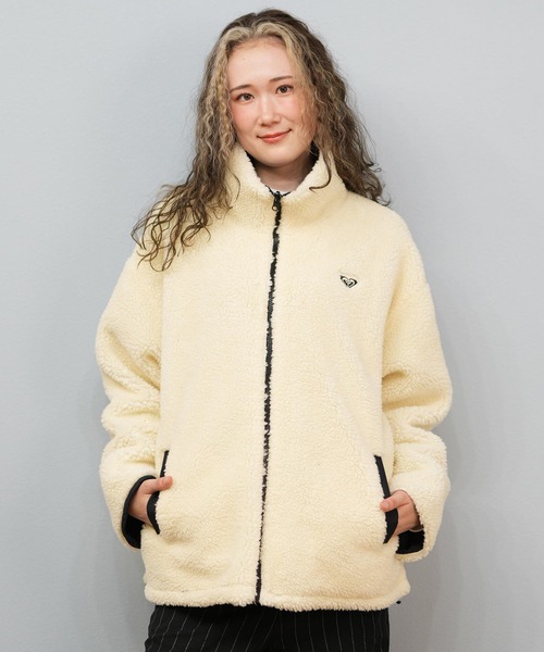 ROXY(ロキシー)の「ROXY/ロキシー ボアジャケット リバーシブル RJK254022(その他アウター・レディース・カーキ/ブラック・M/L)」の10枚目の写真