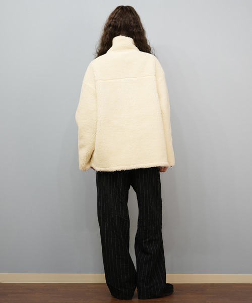 ROXY(ロキシー)の「ROXY/ロキシー ボアジャケット リバーシブル RJK254022(その他アウター・レディース・カーキ/ブラック・M/L)」の13枚目の写真