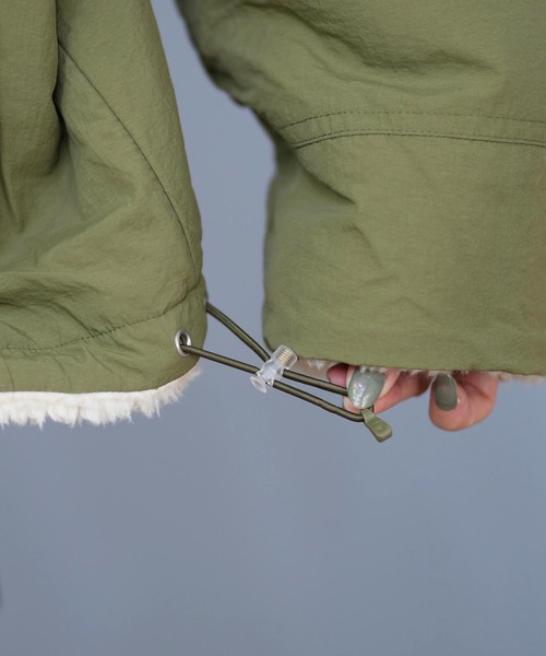 ROXY(ロキシー)の「ROXY/ロキシー ボアジャケット リバーシブル RJK254022(その他アウター・レディース・カーキ/ブラック・M/L)」の22枚目の写真