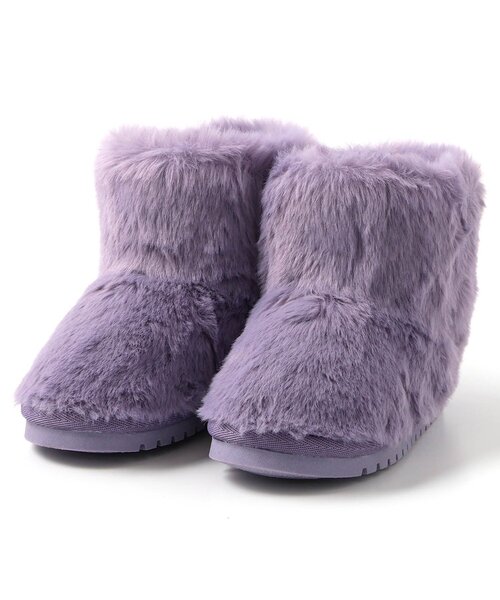 Ampersand（アンパサンド）の「ふわふわブーツ（ブーツ・キッズ・ブラック/ベージュ/パープル/グレー・17/16/15 /14/19/18）」の4枚目の写真