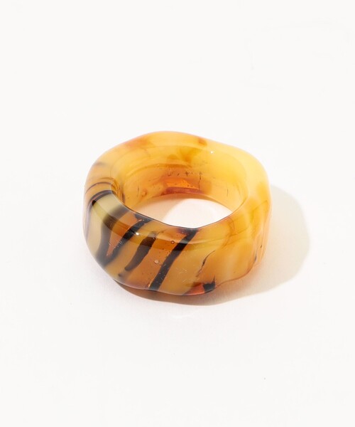 LEVENS（レヴェンス）の「LEVENS JEWELS MARBLE リング（リング・レディース・ブラック系その他/オレンジ系その他・M）」の4枚目の写真