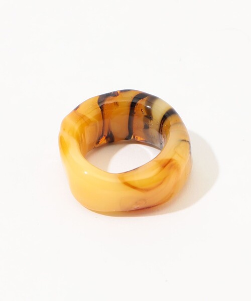 LEVENS（レヴェンス）の「LEVENS JEWELS MARBLE リング（リング・レディース・ブラック系その他/オレンジ系その他・M）」の5枚目の写真