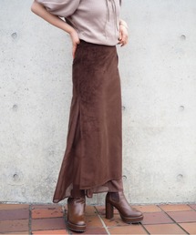 sheer layered slit long skirt / シアーレイヤードスリットロングスカート