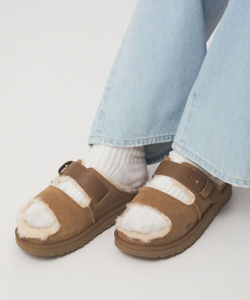 UGG(アグ)の「<UGG>グリーンポート ストラップ スライド サンダル(サンダル・レディース・モカ/ブラウン系・5/8/6/7)」の5枚目の写真
