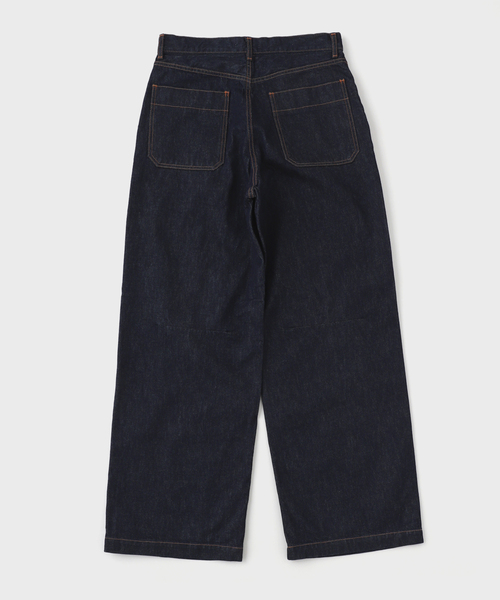 MATSUFUJI(マツフジ)の「MATSUFUJI / マツフジ WIDE DENIM TROUSERS(デニムパンツ・メンズ・ネイビー・3/2)」の2枚目の写真