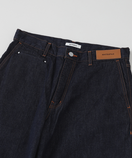 MATSUFUJI(マツフジ)の「MATSUFUJI / マツフジ WIDE DENIM TROUSERS(デニムパンツ・メンズ・ネイビー・3/2)」の3枚目の写真