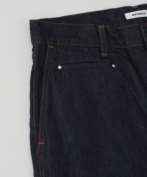 MATSUFUJI(マツフジ)の「MATSUFUJI / マツフジ WIDE DENIM TROUSERS(デニムパンツ・メンズ・ネイビー・3/2)」の4枚目の写真