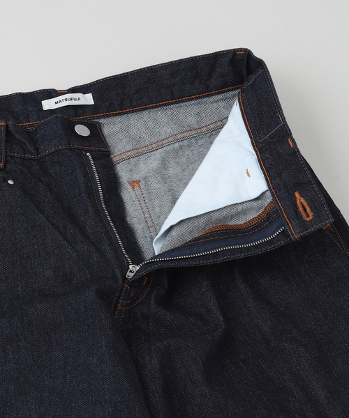 MATSUFUJI(マツフジ)の「MATSUFUJI / マツフジ WIDE DENIM TROUSERS(デニムパンツ・メンズ・ネイビー・3/2)」の6枚目の写真