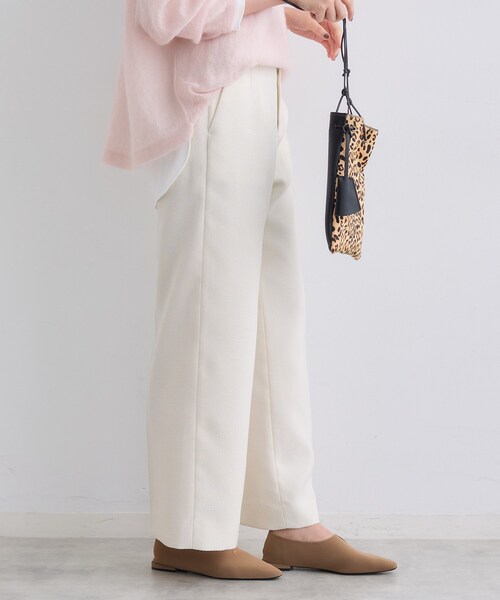 INDIVI(インディヴィ)の「【褒められパンツ/ウール調素材】ラメ混ワイドパンツ(その他パンツ・レディース・ネイビー/ダークグレー/オフホワイト・03/40/38/36/19/15 /13/12/05)」の11枚目の写真