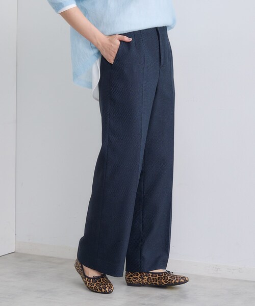 INDIVI(インディヴィ)の「【褒められパンツ/ウール調素材】ラメ混ワイドパンツ(その他パンツ・レディース・ネイビー/ダークグレー/オフホワイト・03/40/38/36/19/15 /13/12/05)」の19枚目の写真