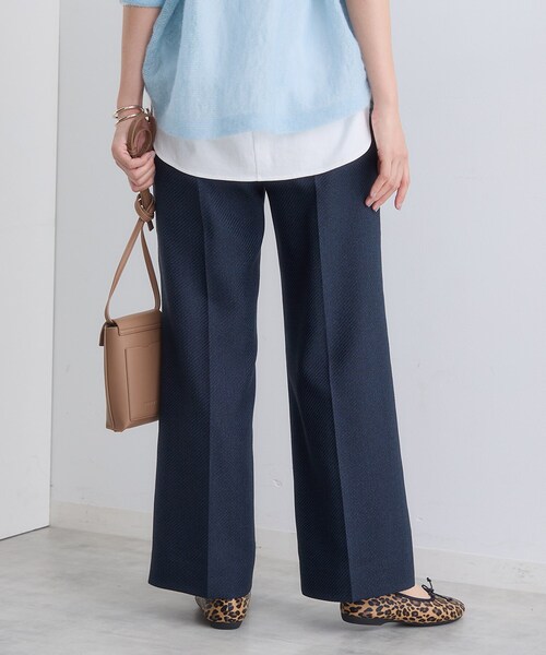 INDIVI(インディヴィ)の「【褒められパンツ/ウール調素材】ラメ混ワイドパンツ(その他パンツ・レディース・ネイビー/ダークグレー/オフホワイト・03/40/38/36/19/15 /13/12/05)」の20枚目の写真