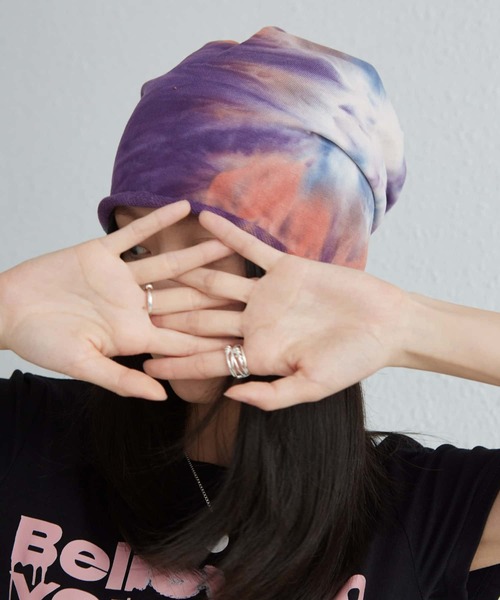 LA VORAGINE(ラ ヴォラジネ)の「薄手ストリートキャップ(キャップ・レディース・ブラック/パープル/ブルー・FREE)」の3枚目の写真