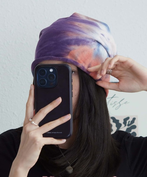 LA VORAGINE(ラ ヴォラジネ)の「薄手ストリートキャップ(キャップ・レディース・ブラック/パープル/ブルー・FREE)」の8枚目の写真