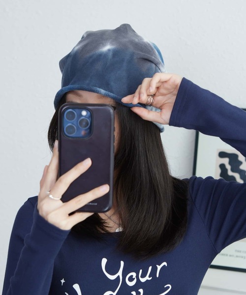 LA VORAGINE(ラ ヴォラジネ)の「薄手ストリートキャップ(キャップ・レディース・ブラック/パープル/ブルー・FREE)」の16枚目の写真