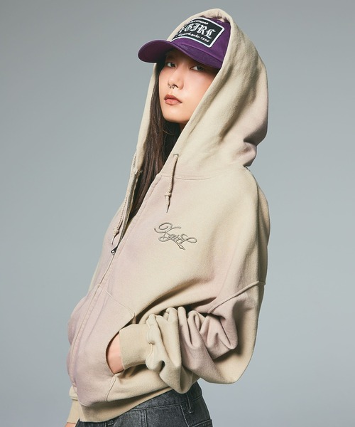 SPRAY PRINT ZIP UP HOODIE（パーカー）｜X-girl（エックスガール）の