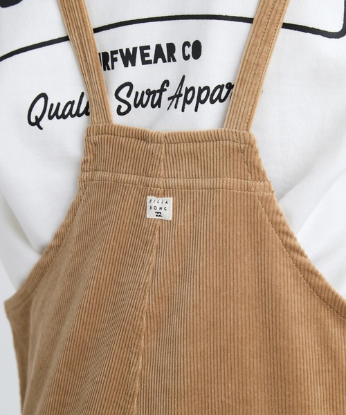 BILLABONG(ビラボン)の「BILLABONG レディース CORDUROY SALOPETTE L ロングパンツ 【2025年秋冬モデル】/ビラボンボタンフライコーデュロイサロペット(サロペット/オーバーオール・レディース・ブラック/ベージュ/ピンク系その他・MEDIUM)」の9枚目の写真