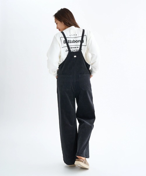 BILLABONG(ビラボン)の「BILLABONG レディース CORDUROY SALOPETTE L ロングパンツ 【2025年秋冬モデル】/ビラボンボタンフライコーデュロイサロペット(サロペット/オーバーオール・レディース・ブラック/ベージュ/ピンク系その他・MEDIUM)」の4枚目の写真