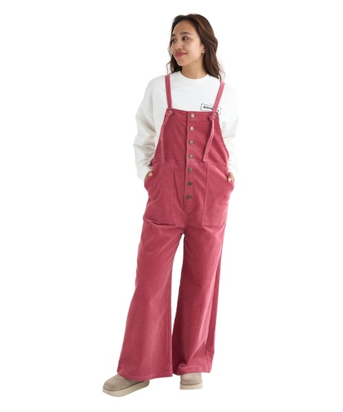 BILLABONG(ビラボン)の「BILLABONG レディース CORDUROY SALOPETTE L ロングパンツ 【2025年秋冬モデル】/ビラボンボタンフライコーデュロイサロペット(サロペット/オーバーオール・レディース・ブラック/ベージュ/ピンク系その他・MEDIUM)」の12枚目の写真