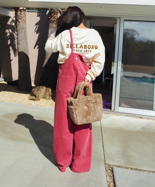 BILLABONG(ビラボン)の「BILLABONG レディース CORDUROY SALOPETTE L ロングパンツ 【2025年秋冬モデル】/ビラボンボタンフライコーデュロイサロペット(サロペット/オーバーオール・レディース・ブラック/ベージュ/ピンク系その他・MEDIUM)」の14枚目の写真