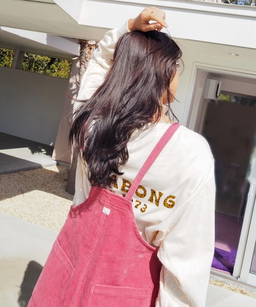 BILLABONG(ビラボン)の「BILLABONG レディース CORDUROY SALOPETTE L ロングパンツ 【2025年秋冬モデル】/ビラボンボタンフライコーデュロイサロペット(サロペット/オーバーオール・レディース・ブラック/ベージュ/ピンク系その他・MEDIUM)」の15枚目の写真