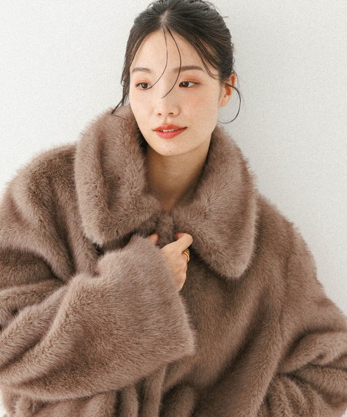 MIXファーショートジャケット 604693（その他アウター）｜Heather