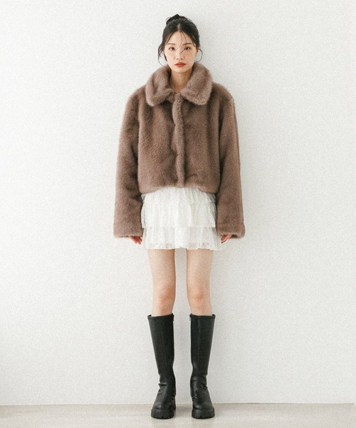 THE TOE ファーショートジャケット THE TOE ファーショートジャケット