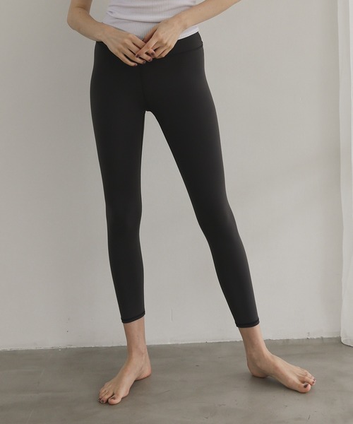 Julier Yoga and Relax(ジュリエヨガアンドリラックス)の「Julier (定番)プレミアムフロースーパーハイレギンス(レギンス/スパッツ・レディース・プラム/ダークブルー/グレー・1/0)」の2枚目の写真