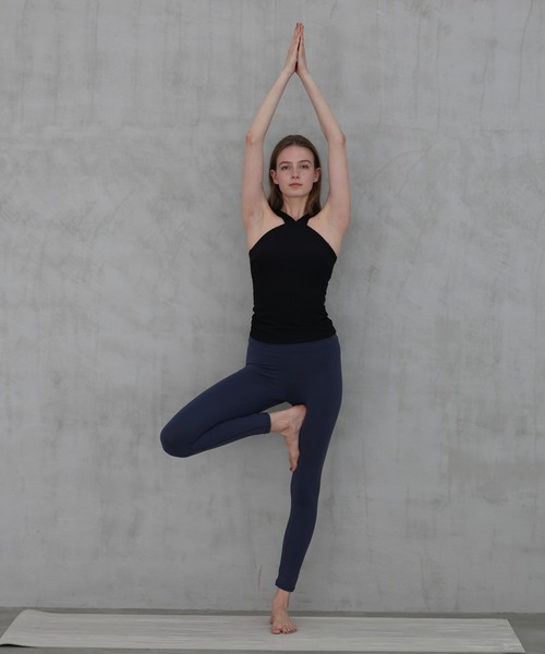 Julier Yoga and Relax(ジュリエヨガアンドリラックス)の「Julier (定番)プレミアムフロースーパーハイレギンス(レギンス/スパッツ・レディース・プラム/ダークブルー/グレー・1/0)」の5枚目の写真