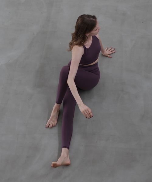 Julier Yoga and Relax(ジュリエヨガアンドリラックス)の「Julier (定番)プレミアムフロースーパーハイレギンス(レギンス/スパッツ・レディース・プラム/ダークブルー/グレー・1/0)」の10枚目の写真