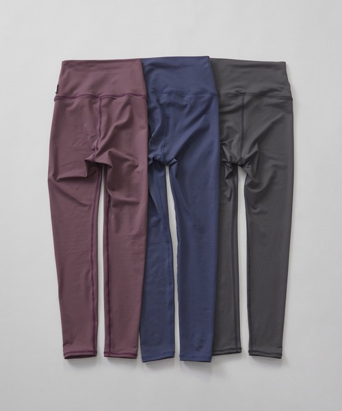 Julier Yoga and Relax(ジュリエヨガアンドリラックス)の「Julier (定番)プレミアムフロースーパーハイレギンス(レギンス/スパッツ・レディース・プラム/ダークブルー/グレー・1/0)」の21枚目の写真