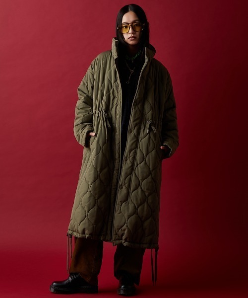 GEVS.(ジェイヴィス)の「キルティングコート<大きいサイズ有>GEVS.(ダウンジャケット/コート・レディース・ブラック/カーキ・5L/4L/3L/LL/L/M)」の8枚目の写真