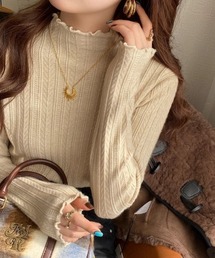 Ritzy（リッツィー）の「ハイネック  ピコットレース  ニットインナー（ニット/セーター）」