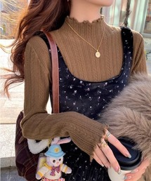 Ritzy（リッツィー）の「ハイネック  ピコットレース  ニットインナー（ニット/セーター）」